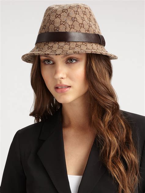 gucci hat with flowers|gucci fedora hats women's.